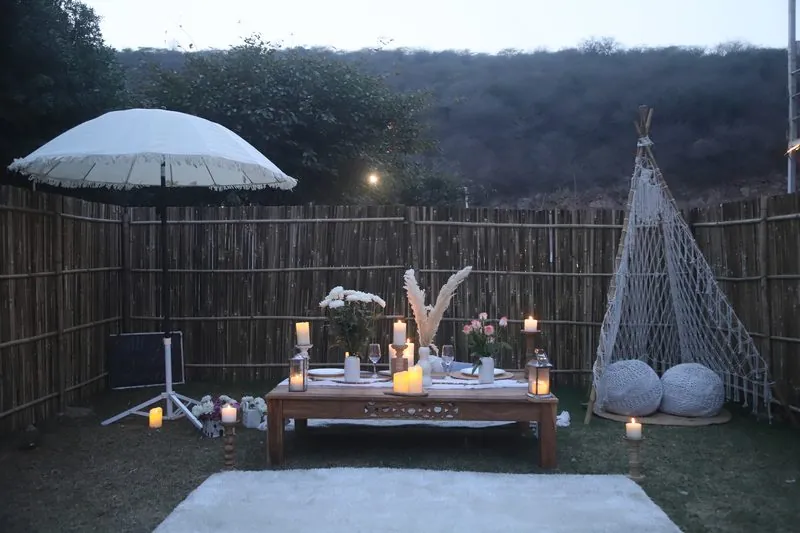 Full Boho Anniversary Setup