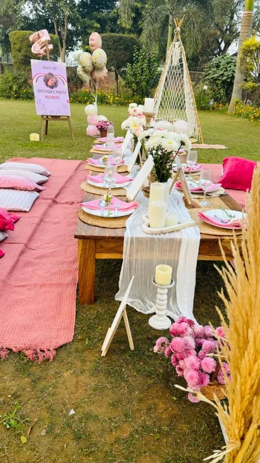 Pink Boho Table